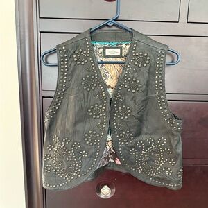 Tasha Polizzi Black Studded Vest